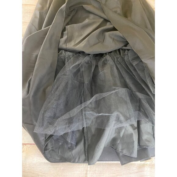 David's Bridal Women's Black Strapless Ruched Bodice Wedding Dress - 18 - Picture 13 of 15